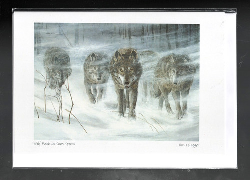 Wolf pack snow - pack, by